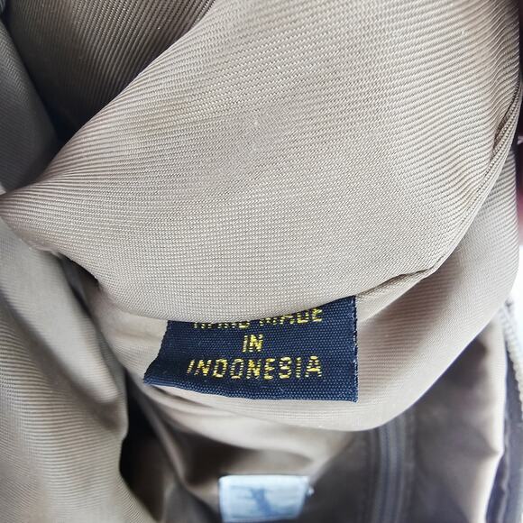 Jacqueline Ferrar 80's tan brown crocheted shoulder bag boho bohemian minimalist - Picture 9 of 12